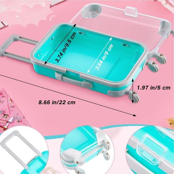 Tessco Mini Suitcase Party Favor / Trinket Box - Set of 5 - Picture 3 of 12